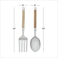 thumbnail image 3 of DecMode Silver Aluminum Metal Spoon and Fork Utensils Wall Decor (2 Count), 3 of 11