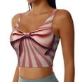 thumbnail image 2 of Yiaed Retro Bow Print Ladies Waistcoat Women Sports Vest Vest Sports Women Sports Top Yoga Vest for Women-X-Large, 2 of 8