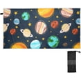 thumbnail image 2 of Dreamtimes Solar System Planet Beach Towel Quick Dry Absorbent Bath Towels Sandproof Lightweight Towel for Gym Yoga Sports Swimming 31x71in, 2 of 7