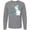 AC-Heather Grey, variant on Inktastic Let It Snow Snowman Long Sleeve T-Shirt