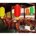 thumbnail image 4 of Nvzi 2 linternas de seda japonesas tradicionales de 10 pulgadas, lámpara colgante roja para barra de ramen con borlas doradas para decoraciones de patio al aire libre de Año Nuevo chino, 4 of 4