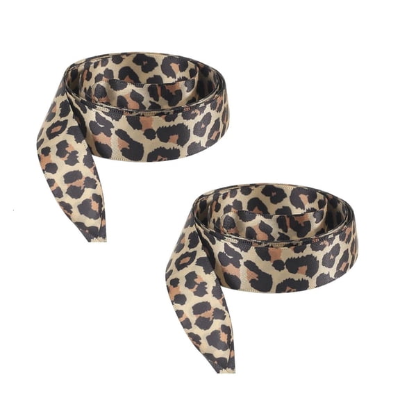 MOMOJIA Soft Polyester Leopard Design Satins Shoe Strings For Women Boots And Sneakers