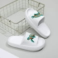 thumbnail image 6 of White Unisex Indoor Outdoor Slippers Soft Sole Thick Sole Home Casual Slip Resistant Comfortable Cartoon Animal Print Cozy House Shoes 0.60 Lbs, 6 of 8