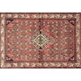 thumbnail image 1 of Ahgly Company Machine Washable Indoor Rectangle Traditional Brown Red Area Rugs, 5' x 8', 1 of 7