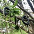 thumbnail image 5 of Realistic Rubber Snake Toy Fake Cobra Snake Model Halloween Prank Prop Garden Bird Deterrent Soft Plastic Scary Snake Party Gag Gift Black Green, 5 of 8