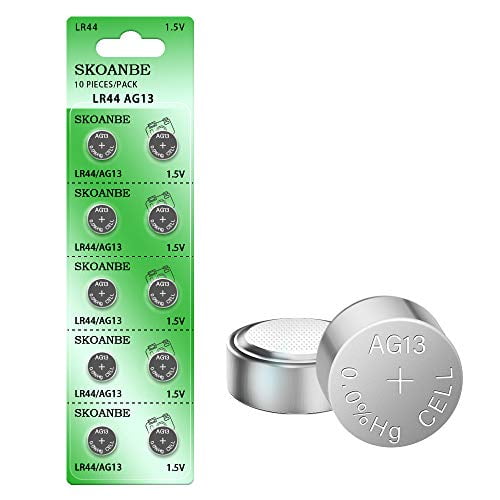 Skoanbe 10pcs Ag13 Lr44 303 6 357 Sr44 1 5v Battery Button Coin Cell Batteries Walmart Com Walmart Com