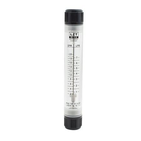 Unique Bargains 1-7 LPM Inline Clear Acrylic Water Flowmeter 1/2" Dia Threads
