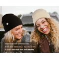 thumbnail image 3 of Gorro YANIBEST de punto con forro satinado de invierno para mujeres y hombres, 3 of 6