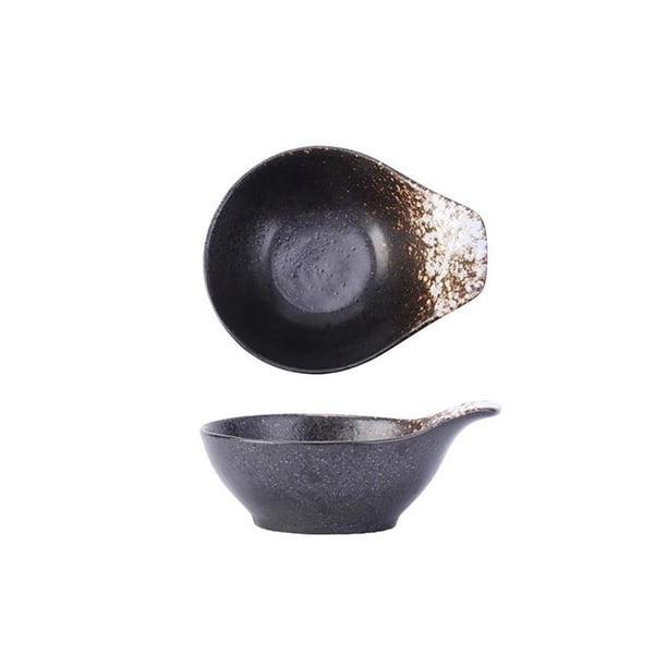 Cuencos de cerámica for salsas, platos con asa, cuencos for salsas, salsas de soja, sushi y aperitivos.