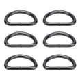 thumbnail image 4 of 100 anillos en D, material de hierro, exquisito, amplia aplicación, anillos en D de metal resistentes y duraderos para ropa, mochila, bolsa, color gris, 4 of 5