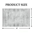 thumbnail image 6 of VOGGES 8'x10' Washable Area Rugs for Living Room, Gray Faded Area Rug Modern Vintage Distressed Design Carpet, Non Slip Indoor Farmhouse Decor Rug for Bedroom, Dining Room Carpets, Silver Mist, 6 of 8