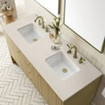 thumbnail image 3 of James Martin Vanities 60" Double Vanity, Light Natural Oak w/ 3 CM Eternal Marfil Top, 3 of 6