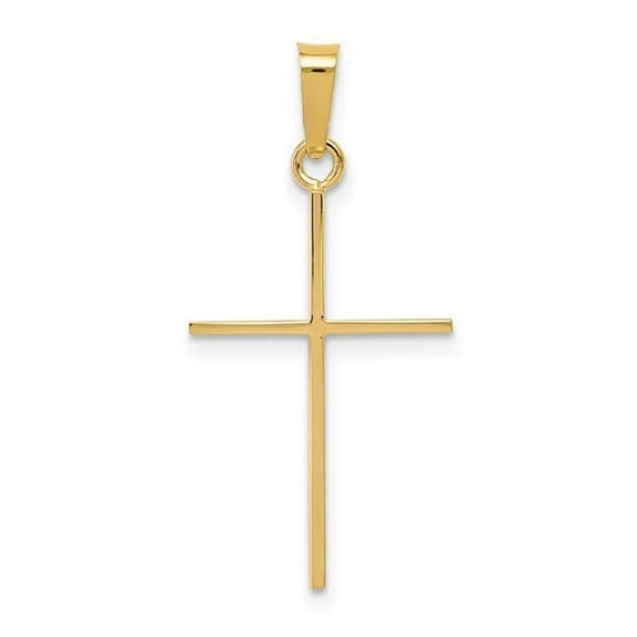 Finest Gold 14k Yellow Gold Cross Pendant
