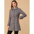 thumbnail image 2 of Abrigo Largo De Invierno Con Cuello Peter Pan Para Mujer Marrón claro L, 2 of 6