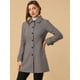 thumbnail image 2 of Abrigo Largo De Invierno Con Cuello Peter Pan Para Mujer Marrón claro L, 2 of 6