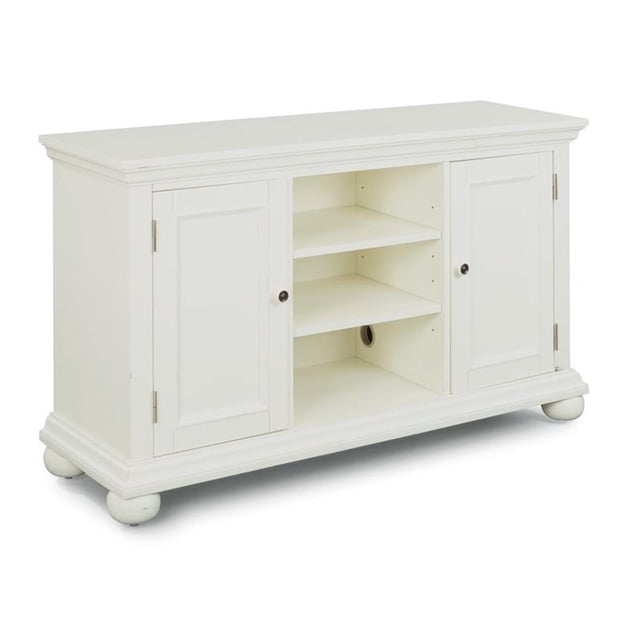 Homestyles Centre de Divertissement en Bois Dover Blanc Cassé