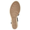 thumbnail image 4 of Easy Street Miramar Women's Espadrille Wedge Sandals Color: Metallic Woven Ombre Size: 10 WIDE, 4 of 4