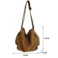thumbnail image 2 of Yucurem Vintage Canvas Messenger Bag Large Multiple Pockets Hobo Bag Crossbody Shoulder Bag for Women Men (Coffee ), 2 of 10