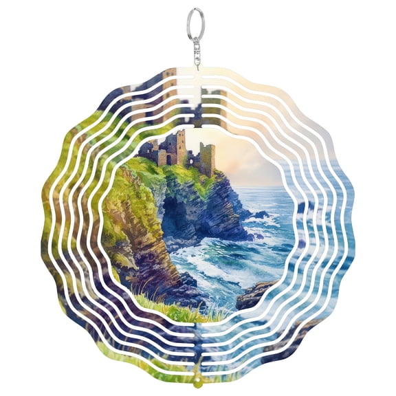 Tintagel UK 3D Wind Spinner Kinetic Yard Art Garden Hanging Decor Stainless Steel Gift