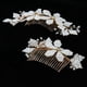thumbnail image 4 of Paquete de 2 peinetas de flores para el cabellero de , boda, perla, clip, diapositiva, diadema, , Yinane Peine nupcial de la boda, 4 of 8