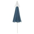 thumbnail image 2 of vidaXL Beach Parasol Blue Polyester 94.5 in diameter Tiltable, 2 of 5