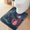 thumbnail image 2 of Yayeee Bath Rug for Bathroom Floor Non Slip Rectangle Fluffy Soft Absorbent Mat, 16"x24", Glowing Jellyfish, 2 of 7