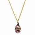 thumbnail image 3 of Jere Luxury Giftware Crystal Bejeweled FANTASY RED Enamel Whimsical (Plays My Heart Will Go On) Musical Pewter Egg Trinket and Matching Novelty Pendant, 3 of 4