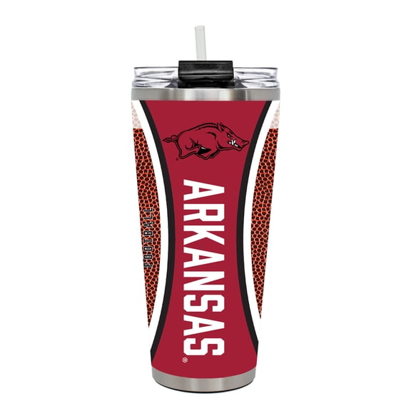 Arkansas Razorbacks 32oz. Big Slim Game Ball Travel Tumbler