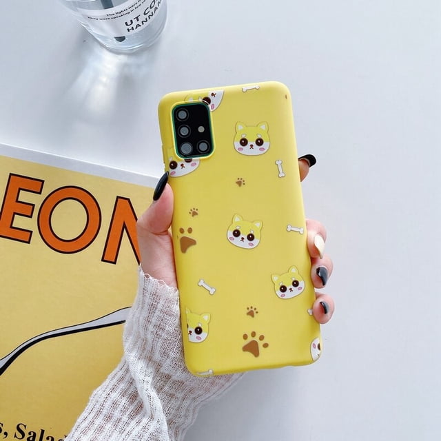 Funda de silicona con soporte de teléfono de dibujos animados en 3D para Samsung Galaxy A51, A71, A32, A52, A72, A53, A73, A33, 4G, 5G, A52s, A12 Fivean unisex