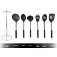 thumbnail image 3 of Classic Cuisine 7-Piece Stainless-Steel and Silicone Kitchen Utensils Set, Black, 3 of 8