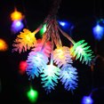 thumbnail image 3 of Cadena de luces solares para exteriores Dinheiro, cadena de luces con forma de piña para jardín, patio, hogar, porche, decoración de fiestas, 3 of 5
