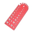 thumbnail image 1 of Comprobador de roscas para tuercas y pernos Tabla de tamaños de tornillos Identificador de pernos Calibre con regla en pulgadas y centímetros para, 1 of 8