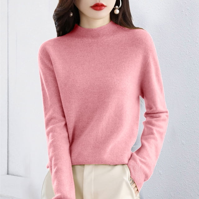 TINZ Femmes Pur Manches Longues Col Rond Doux Chaud Hauts Thermiques Longs pour Garçons Pack de sous-Vêtements Thermiques Hauts Thermiques Doublés pour Femmes