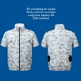 thumbnail image 4 of Ropa con aire acondicionado con 2 ventiladores microporoso transpirable 3 niveles chaleco de enfriamiento de circulación ajustable para trabajo en climas cálidos M, 4 of 12