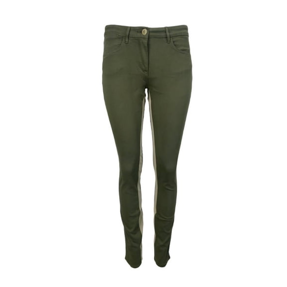 3X1 Women's Mid Rise Contrast Skinny Streatchy Jeans, Khaki, 25