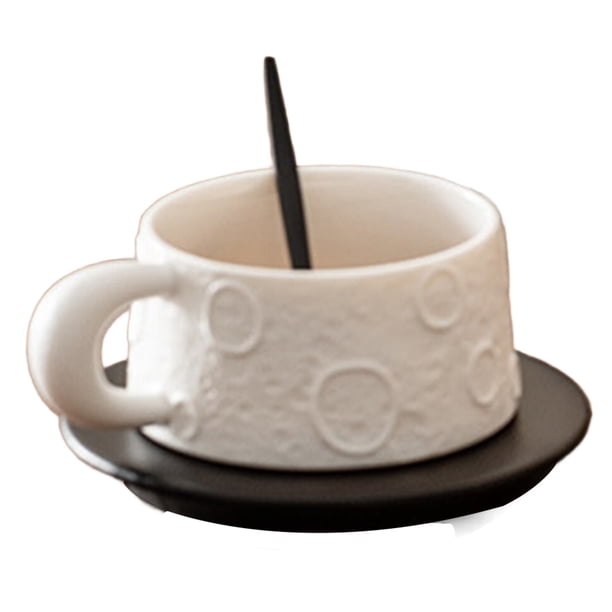 de Café de Cerámica Estilo Japonés Planet, Juego de y Platillo para Café con Leche, de Leche para Desayuno, Color .