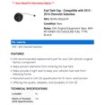 thumbnail image 2 of Fuel Tank Cap - Compatible with 2015 - 2016 Chevy Suburban, 2 of 2