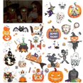thumbnail image 4 of 10 piezas de tatuajes de Halloween para niños, tatuajes temporales de Halloween que brillan en la oscuridad, pegatinas de tatuajes, rellenos de bolsas de fiesta de truco o trato/decoraciones, 4 of 5