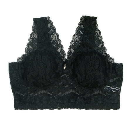 

Women s Lace Strapless Thin Shoulder Strap Comfortable Beautiful Back Bra Womens Sports Bras Pack