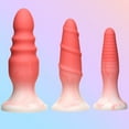 thumbnail image 4 of Curve Toys Simply Sweet Silicone Butt Plug Set - Pink, 4 of 5