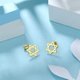 thumbnail image 4 of Jewmon Jewish Magen David Earrings Stud for Women Men Star of David Stud Protection Jewelry, 4 of 7