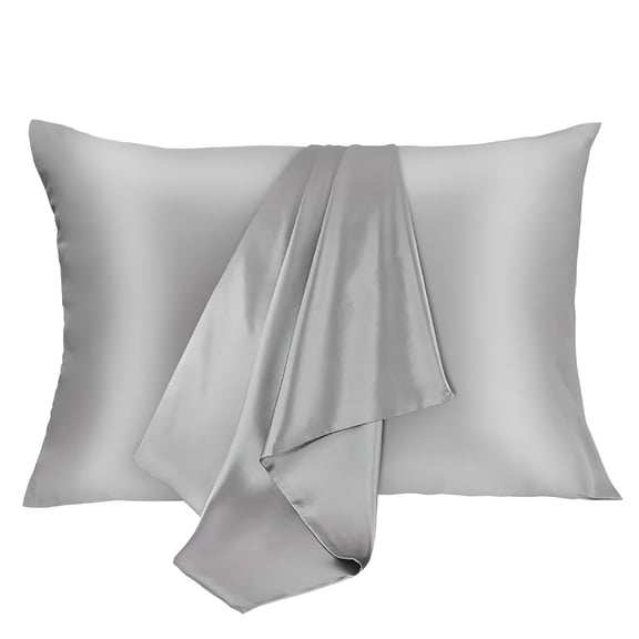 AUQ 2026 New 100% Mulberry Silk Pillowcase for Hair and Skin,2 Pack Natural Silk Pillowcase Both Sides 16 Momme Grade 6A Silk,Soft Breathable Smooth Silk Pillow Cover - Standard,White