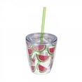 thumbnail image 5 of Evergreen Cypress Home Beautiful Watermelon Acrylic Tumbler with Straws Gift Set - 8 x 4 x 4 Inches Homegoods and Accessories for Every Space, 5 of 9