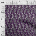thumbnail image 1 of oneOone Organic Cotton Poplin Twill Fabric Leaves & Floral Block Print Sewing Fabric BTY 42 Inch Wide, 1 of 4