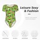 thumbnail image 4 of Balery Cute Green Frog Body de cuello redondo de manga corta para mujer Tops de manga corta Tops básicos-Large, 4 of 7