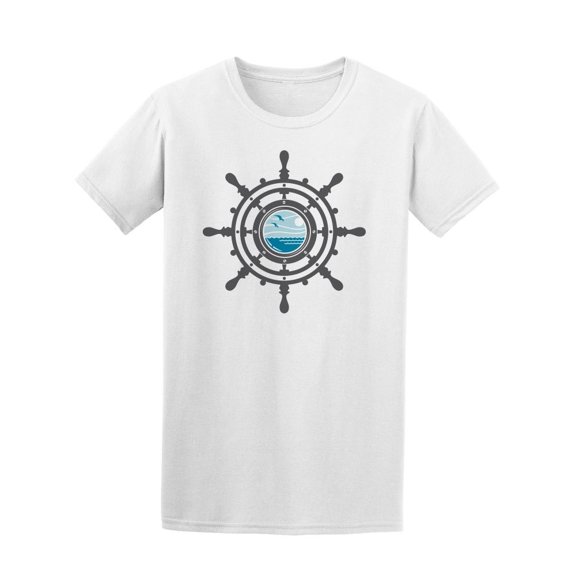 Ship Helm And Porthole Tee Men's -Image by Shutterstock