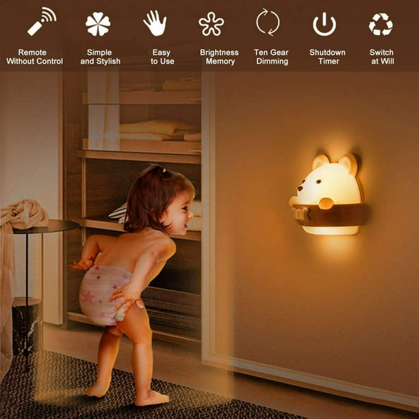 Veilleuse Enfant LED Veilleuse Prise Electrique Dimmable Plug