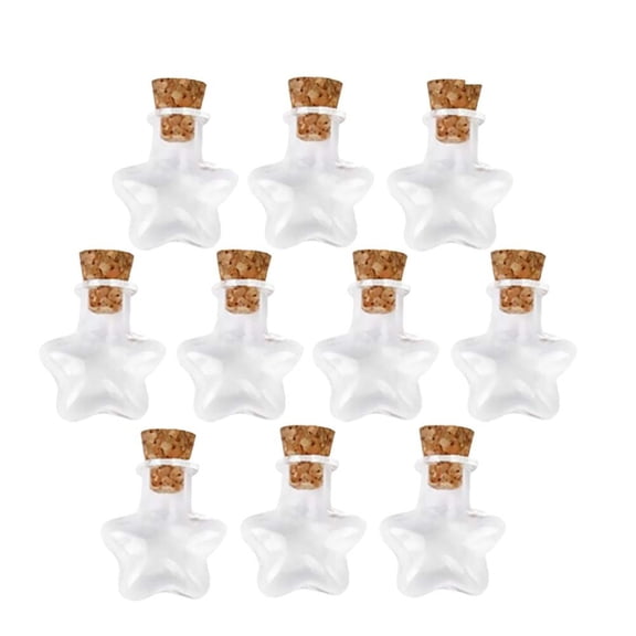 USHOBE Star Shaped Glass Bottle For Home Decoration 20Pack 1.2x0.8x0.8in