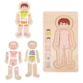 thumbnail image 2 of Weiweiguan 1Pc Multi-layer Jigsaw Puzzle Toy Body Structure Puzzle Toy Kid Intelligence Toy, 2 of 6