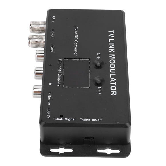 AV To RF TV Link Modulator, PCB Circuit IR Extender TV Link Modulator Easy To Install Adjustable for Hotels Supermarkets Cafes